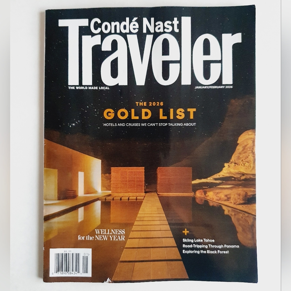 Condé Nast Traveler Magazine January, 2026 - The 2026 Gold List